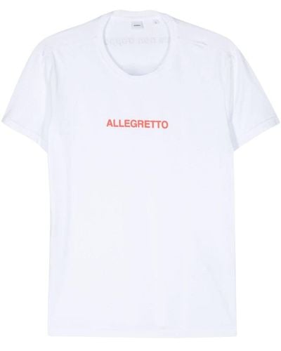 Aspesi T-Shirt mit Slogan-Print - Weiß
