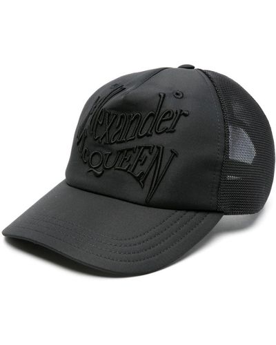 Alexander McQueen Logo-embroidered Mesh Baseball Cap - Black