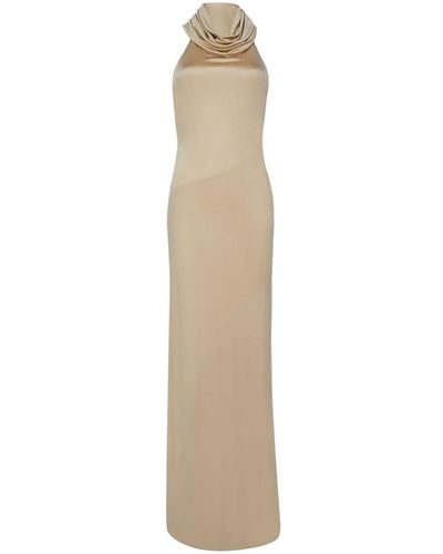 RTA Hooded Jersey Maxi Dress - Natural