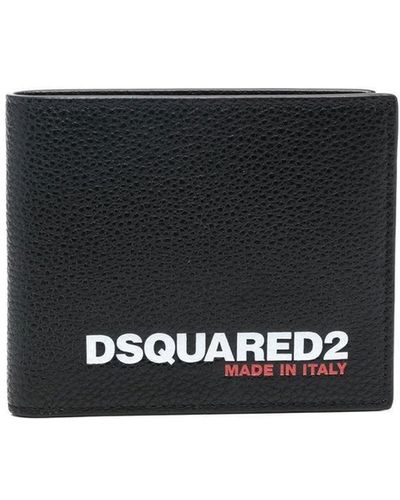 DSquared² Logo-print Folded Wallet - Zwart