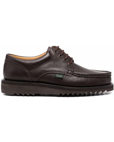 Paraboot Lace-up Detail Boat Shoes - Brown