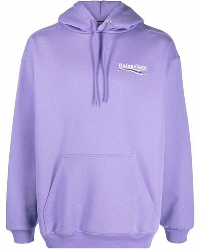 Balenciaga Political Campaign Hoodie - Purple