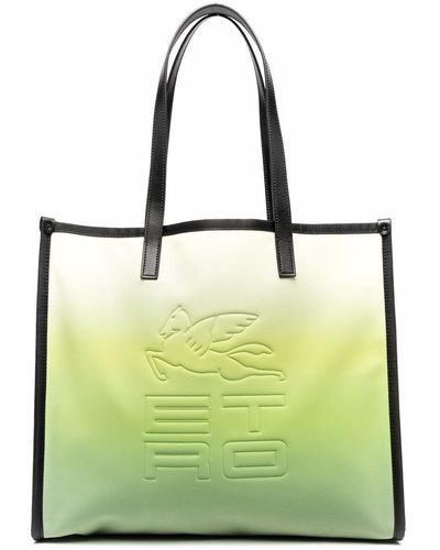 Etro Cube Logo Tote Bag - Green