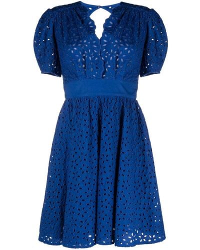 Pinko Aureo Cotton Belted Dress - Blue