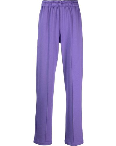 Styland X Notrainproof High-waisted Organic-cotton Pants - Purple