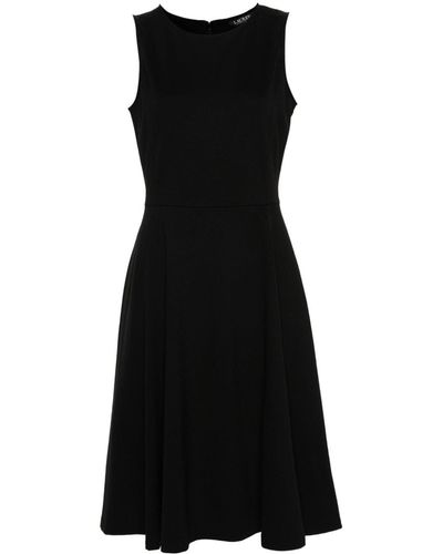 Lauren by Ralph Lauren Mouwloze Midi-jurk - Zwart