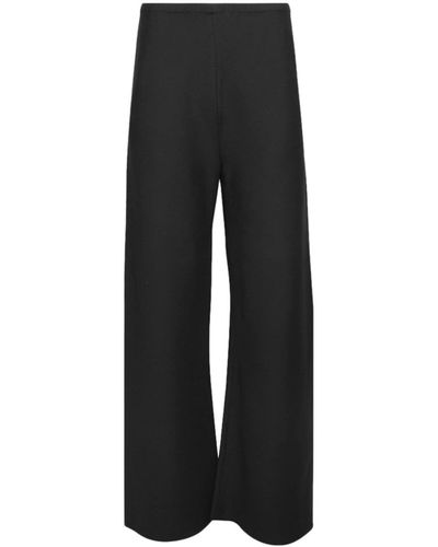 Wardrobe NYC Bias-cut Wide-leg Trousers - Black