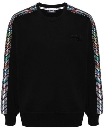 Missoni Sweater Met Zigzag Detail - Zwart