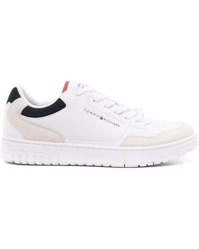 Tommy Hilfiger Cleat Leather Trainers - White