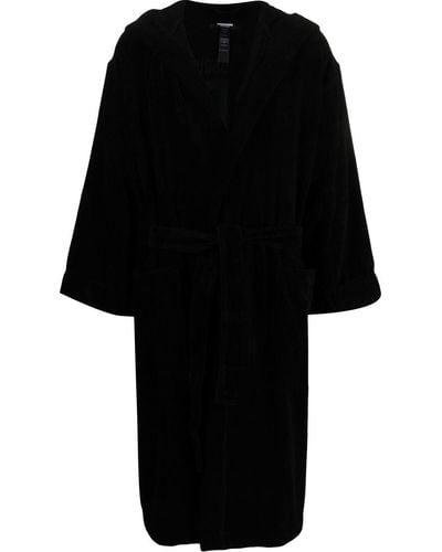 DSquared² Long-sleeve Belted Robe - Black