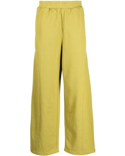FIVE CM Wide-leg Cotton Trousers - Yellow