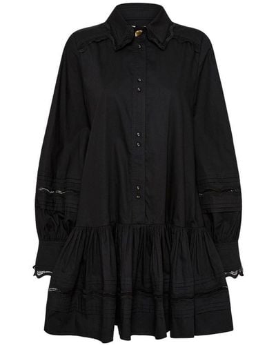 Aje. Reva Scallop-trim Dress - Black