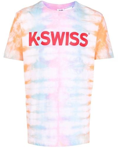 Stain Shade K-Swiss T-Shirt mit Batikmuster - Mehrfarbig