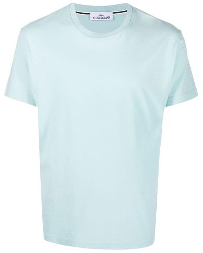 Stone Island T-Shirt mit Kompass-Print - Blau
