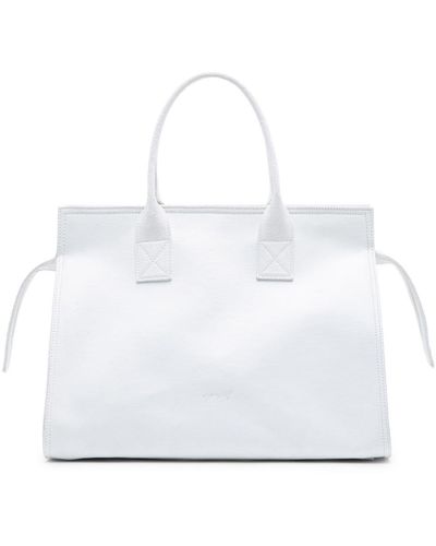 Marsèll Curva Piccola Leather Tote Bag - White