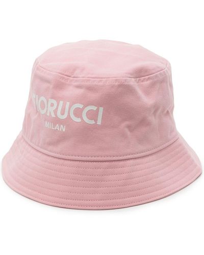 Fiorucci Cappello bucket con stampa - Rosa