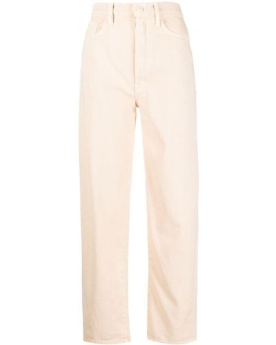 Mother Mid-rise Cropped Jeans - Natural