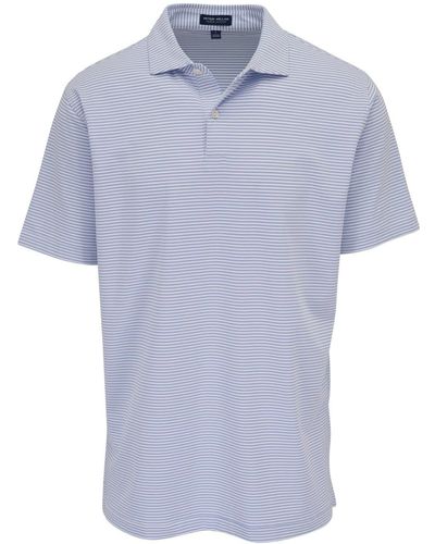 Peter Millar Stripe-pattern Polo Shirt - Blue