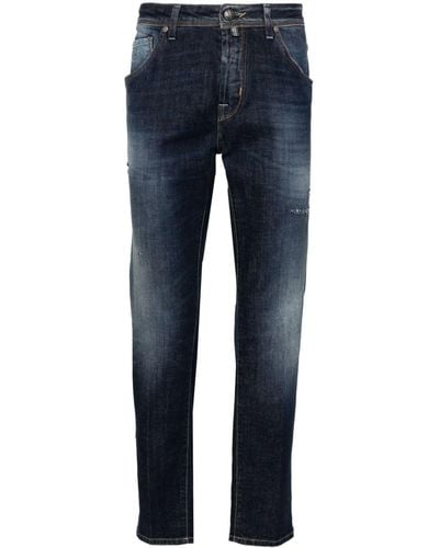 Jacob Cohen Scott Slim-cut Cropped Jeans - Blue