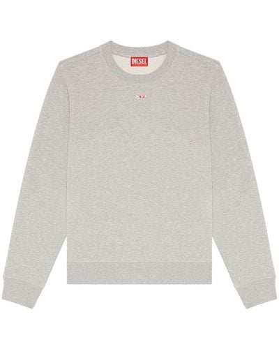 DIESEL S-ginn-d Logo-appliqué Sweatshirt - White