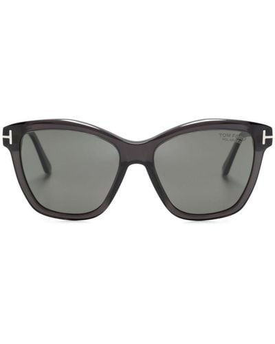 Tom Ford Lucia Square-frame Sunglasses - Grey