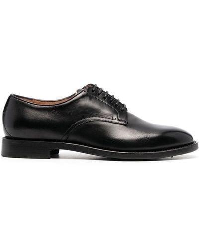 Silvano Sassetti Lace-up Leather Oxford Shoes - Black