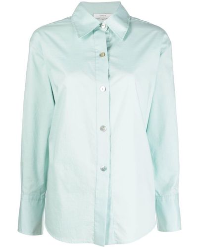 Vince Button-down Fitted Shirt - Blue