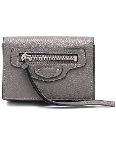 Balenciaga Mini Neo Classic Wallet - Gray