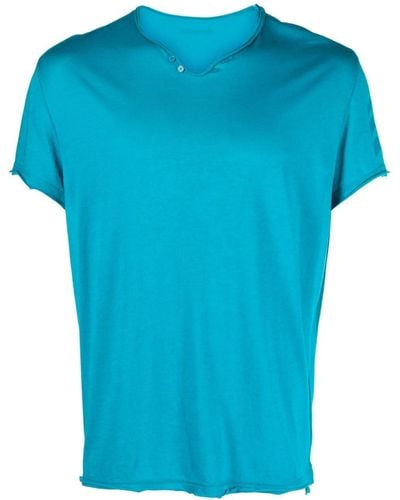 Zadig & Voltaire Monastir Arrows-print Organic Cotton T-shirt - Blue