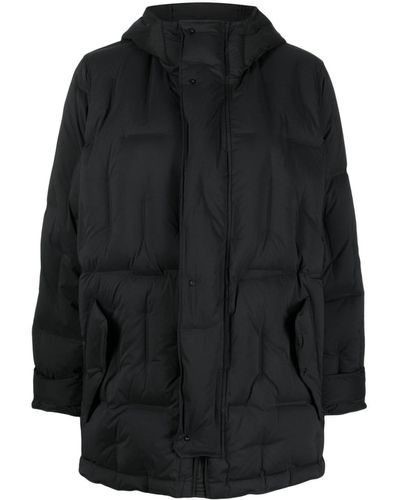 JNBY Hooded Quilted Coat - Black
