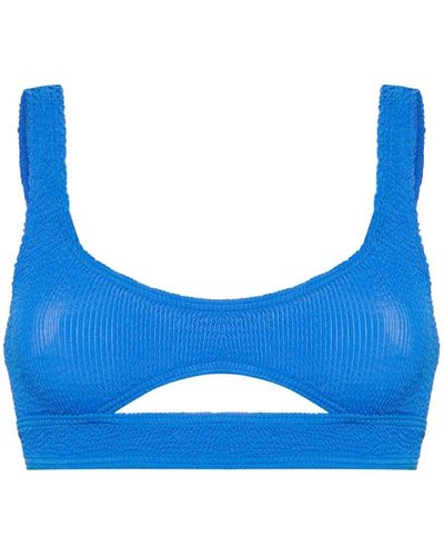 Bondeye Sasha Cut-out Bikini Top - Blue