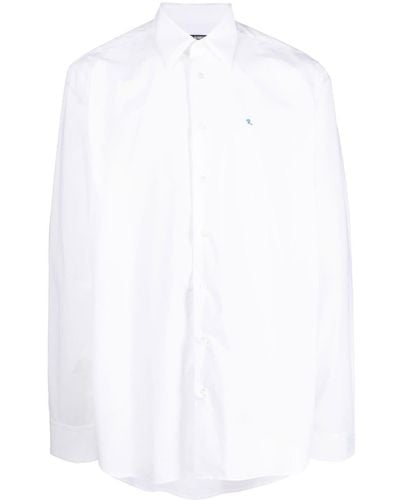 Raf Simons Overhemd Met Geborduurd Logo - Wit