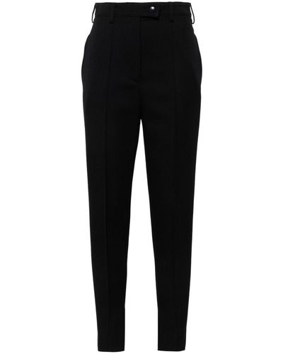 Prada High-waist Slim-cut Trousers - Black