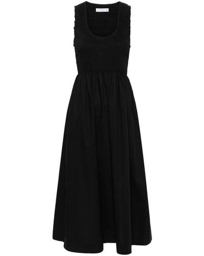 Faithfull The Brand Panelled-design Cotton Dress - Black