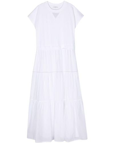 Peserico Dress With Gathered Details - White