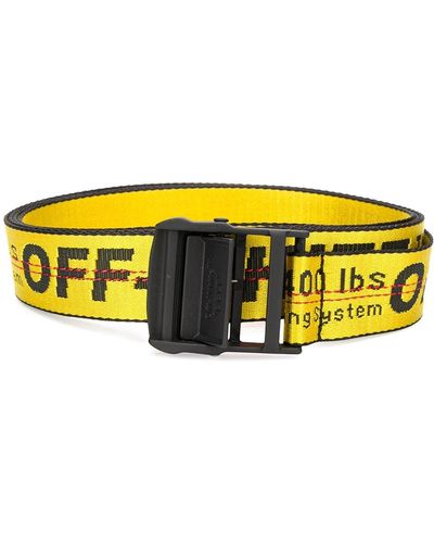 Off-White c/o Virgil Abloh Cinturón estilo industrial con hebilla - Amarillo