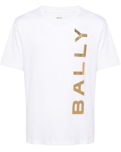 Bally Logo-print Organic Cotton T-shirt - White