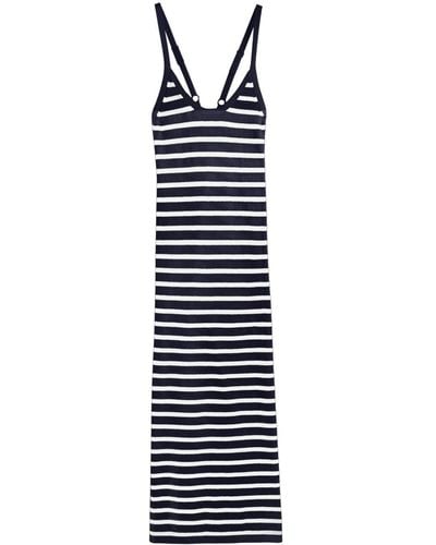 Chinti & Parker Breton Striped Midi Dress - ブルー