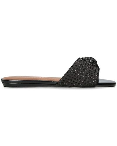 Kurt Geiger Kensington Crystal-embellished Sandals - Black