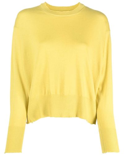 Patrizia Pepe Raw-cut Wool Jumper - Yellow