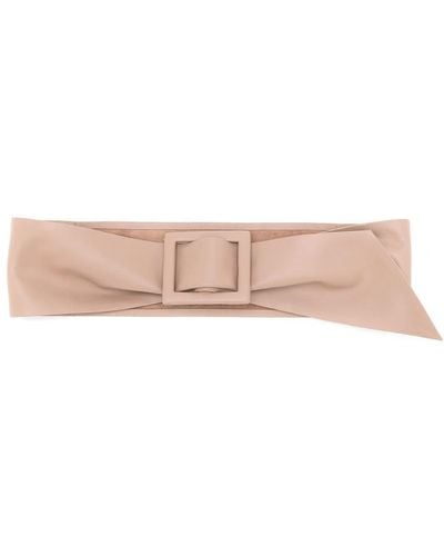 Sarah Chofakian Gatsby Leather Waist Belt - Pink