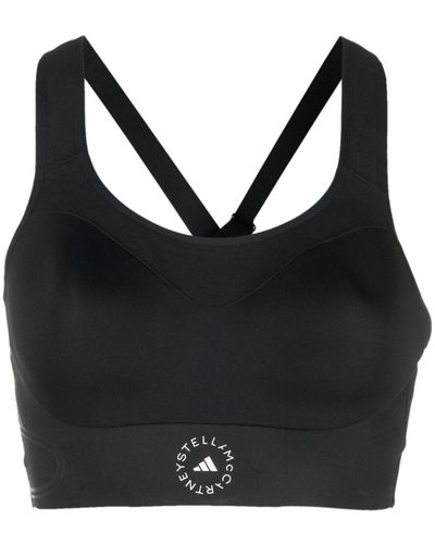 adidas By Stella McCartney Logo Sports Bra - Black