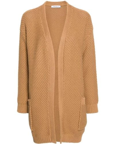 Max Mara Chunky-knit Cardigan - Natural