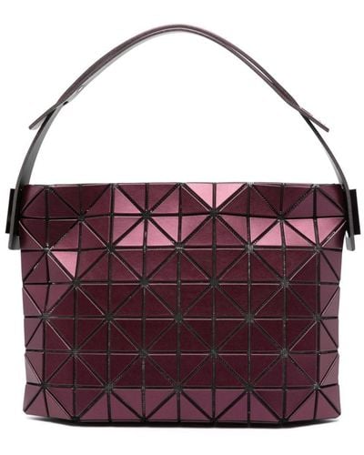 Bao Bao Issey Miyake Geometric-panelled Tote Bag - Purple