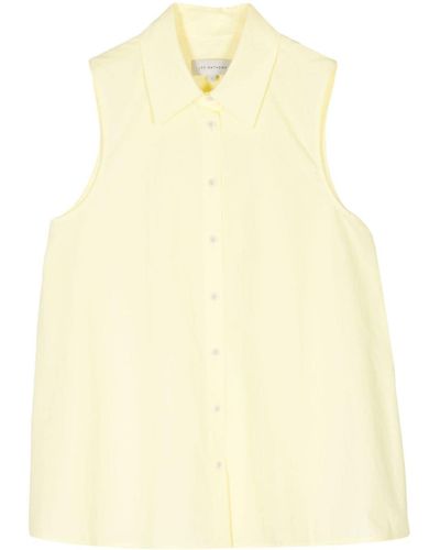 Lee Mathews Andy Sleeveless Shirt - Yellow