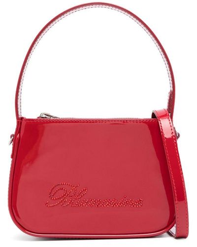 Blumarine Borsa tote con strass - Rosso