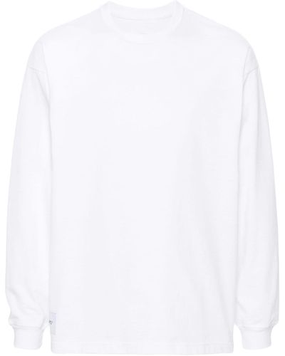 WTAPS Klassisches Langarmshirt - Weiß