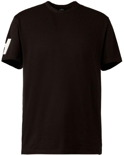 Hogan T-Shirt mit Logo-Print - Schwarz