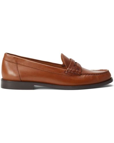Polo Ralph Lauren Penny-slot Leather Loafers - Brown