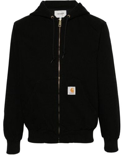 Carhartt Active Hooded Canvas Jacket - Black